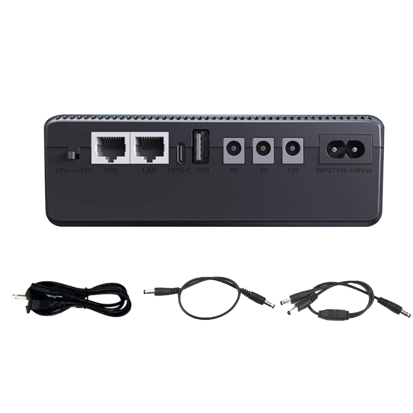 10400mAh UPS Backup Battery for WiFi Camera, Router & Optical Modem - Compact Uninterruptible Power Supply for Security Systems | Perfect for Home/Office Network Equipment During Power Outages