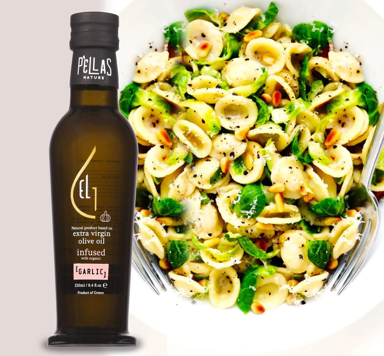 Organic Infused Extra Virgin Olive Oil Set - Garlic, Basil, Lemon, Rosemary, Greek Oregano & Red Hot Pepper Flavors | 8.45oz Bottles (Pack of 6) | Premium Finishing Oil for Salads, Pasta, Bread Dipping & Gourmet Cooking