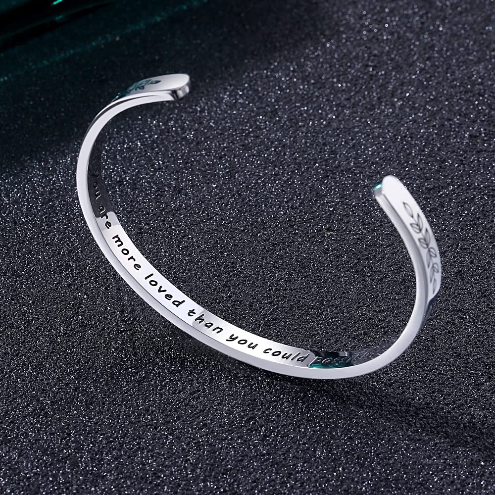 Personalized Cuff Bracelets for Women & Teen Girls - Best Friend, Sister, Mom, Daughter, Granddaughter, Cousin - Custom Birthday, Mother's Day, Christmas, Easter Jewelry Gifts - Perfect for Parties, Weddings & Everyday Wear
