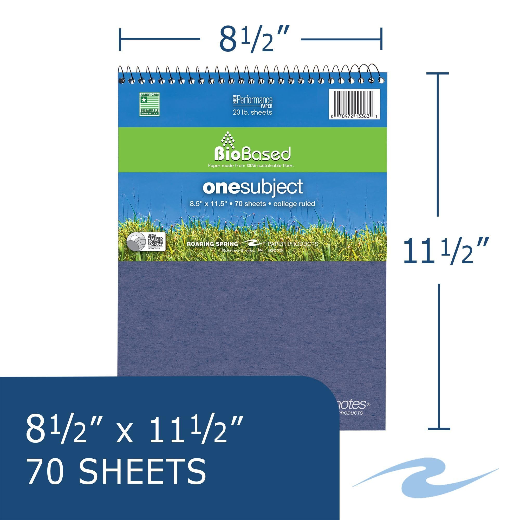 24-Pack FlipPer Wirebound 1 Subject Notebooks, 8.5