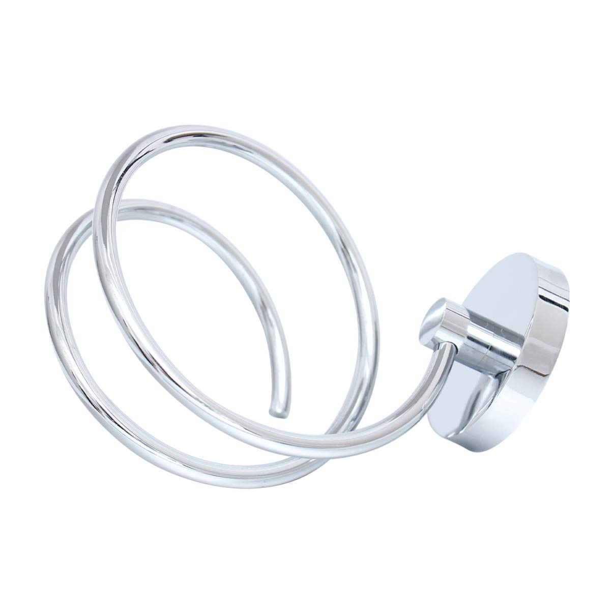 Cabilock 1Pc 304 Stainless Steel Hair Dryer Holder Stand - Wall Mounted Spiral Blow Dryer Storage Rack for Bathroom Organization - Perfect for Hair Dryer, Body Wash & Household Storage