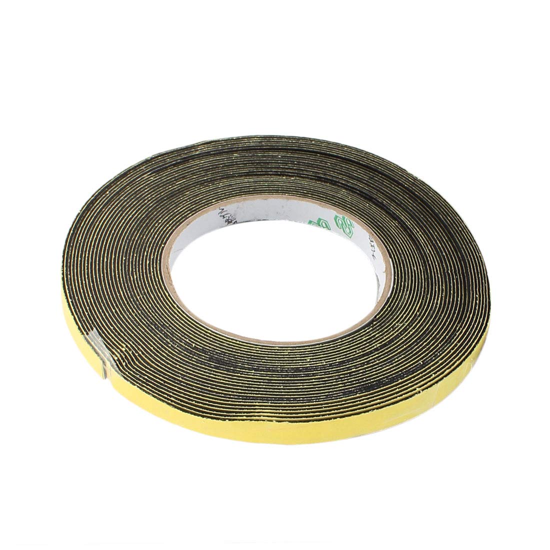 IIVVERR 10mm Wide 1mm Thick Black Single-Sided Sponge Foam Tape - 10 Meter Adhesive Roll for Home Repair, DIY Projects & Crafting - Strong Bonding for Walls, Furniture & Electronics