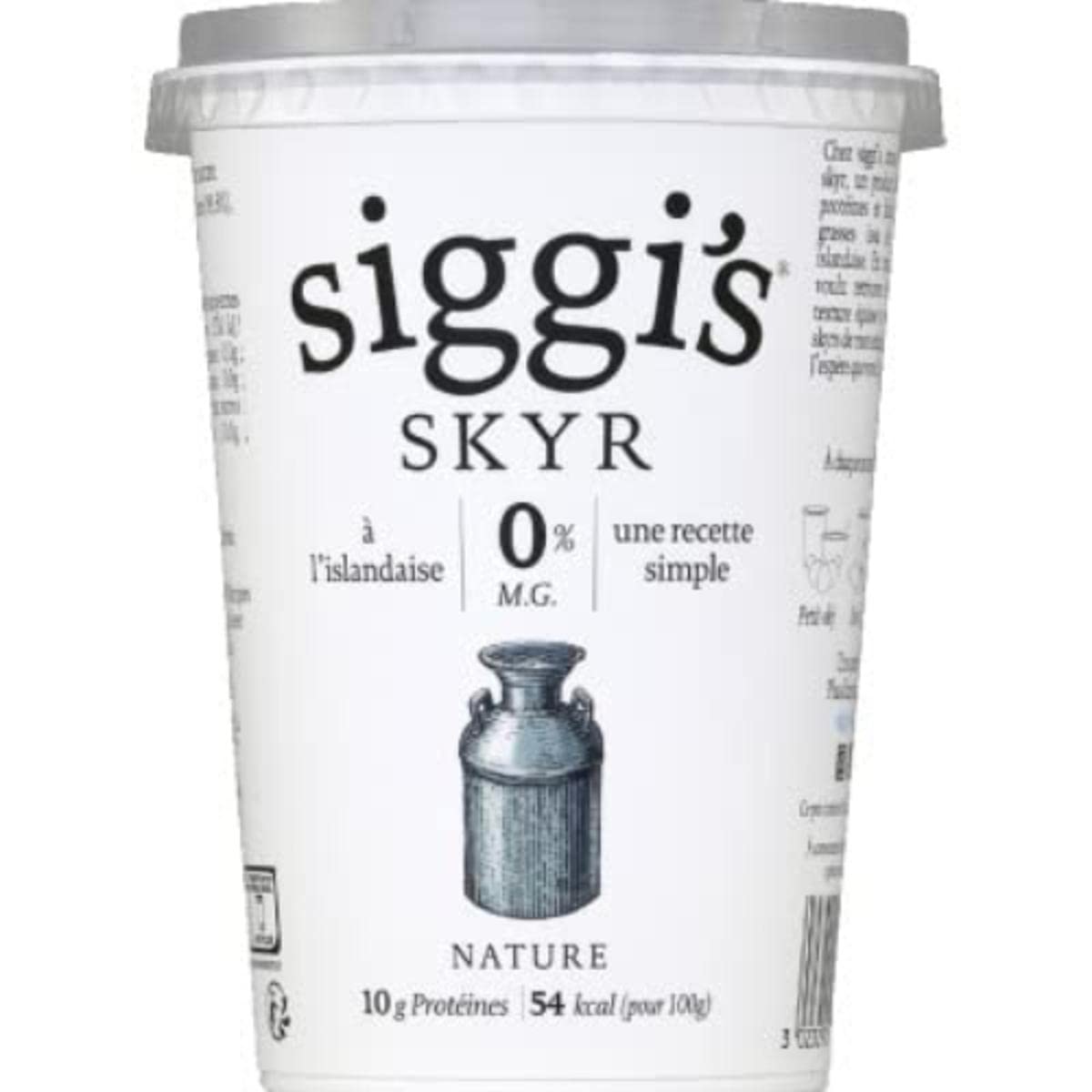 Siggi's Icelandic Skyr Yogurt, Natural Flavor, 1 Pack (450g) – High-Protein, Low-Sugar Snack for Breakfast, Post-Workout & Healthy Lifestyle