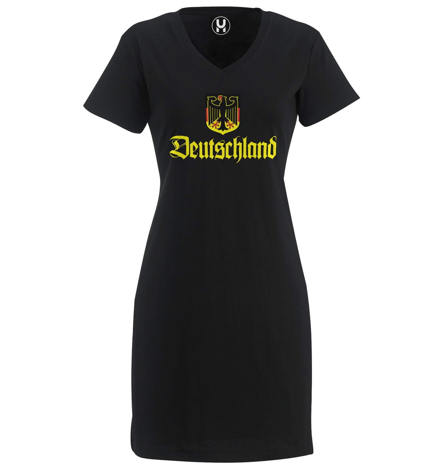 Haase Unlimited Germany Coat of Arms Embroidered Dress - Elegant German Pride Women's Fashion for Oktoberfest & Cultural Events