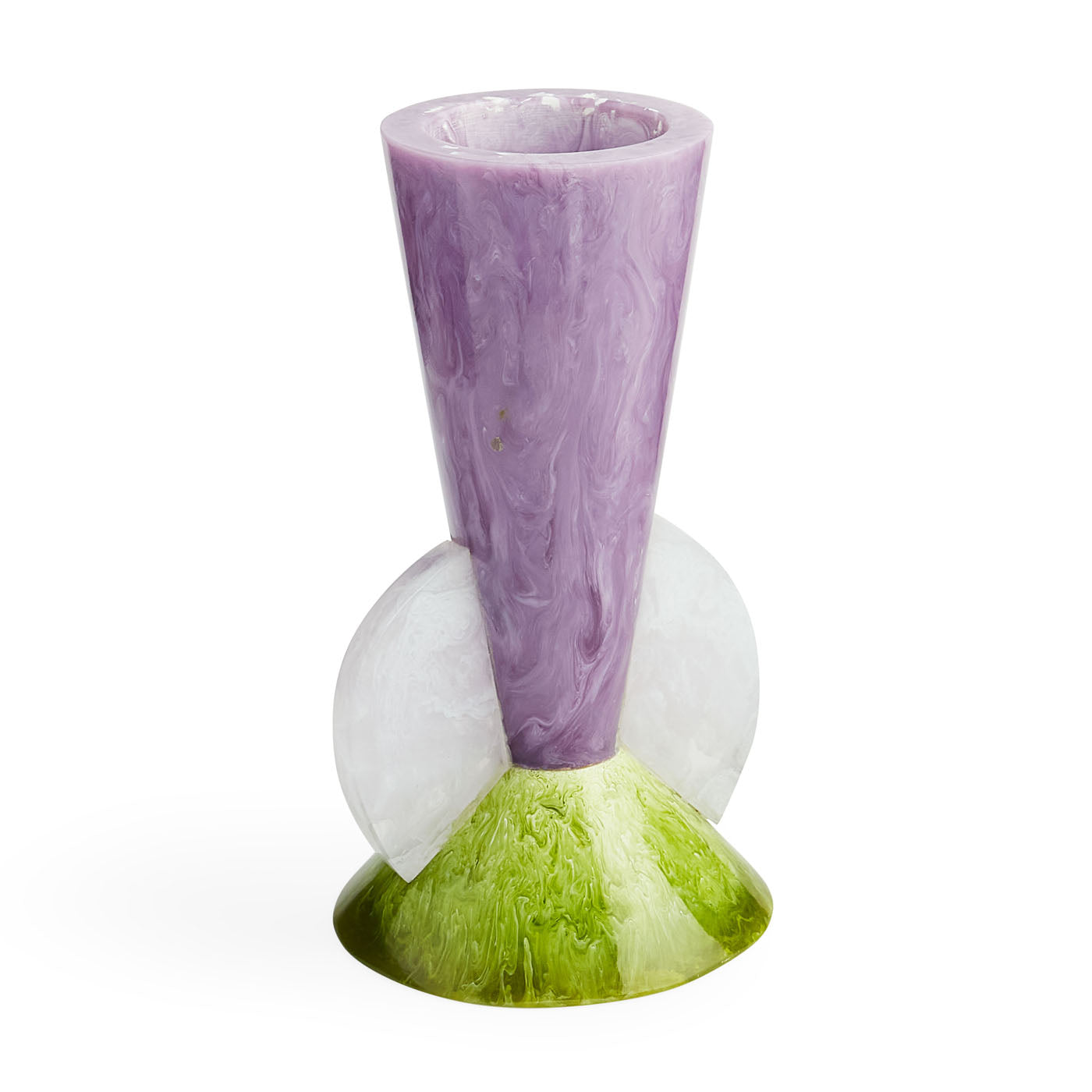 Como Tapered Bud Vase - Elegant Glass Flower Vase for Small Bouquets, Home Decor, Wedding Centerpieces & Tabletop Arrangements
