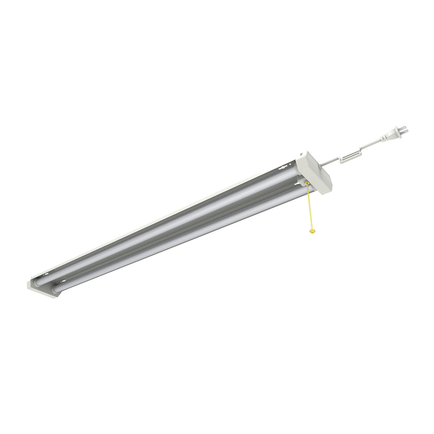 4ft LED Shop Light 36W Linkable Pull Chain UL Listed - Bright White 5000K for Garage, Workshop, Warehouse & Basement Lighting