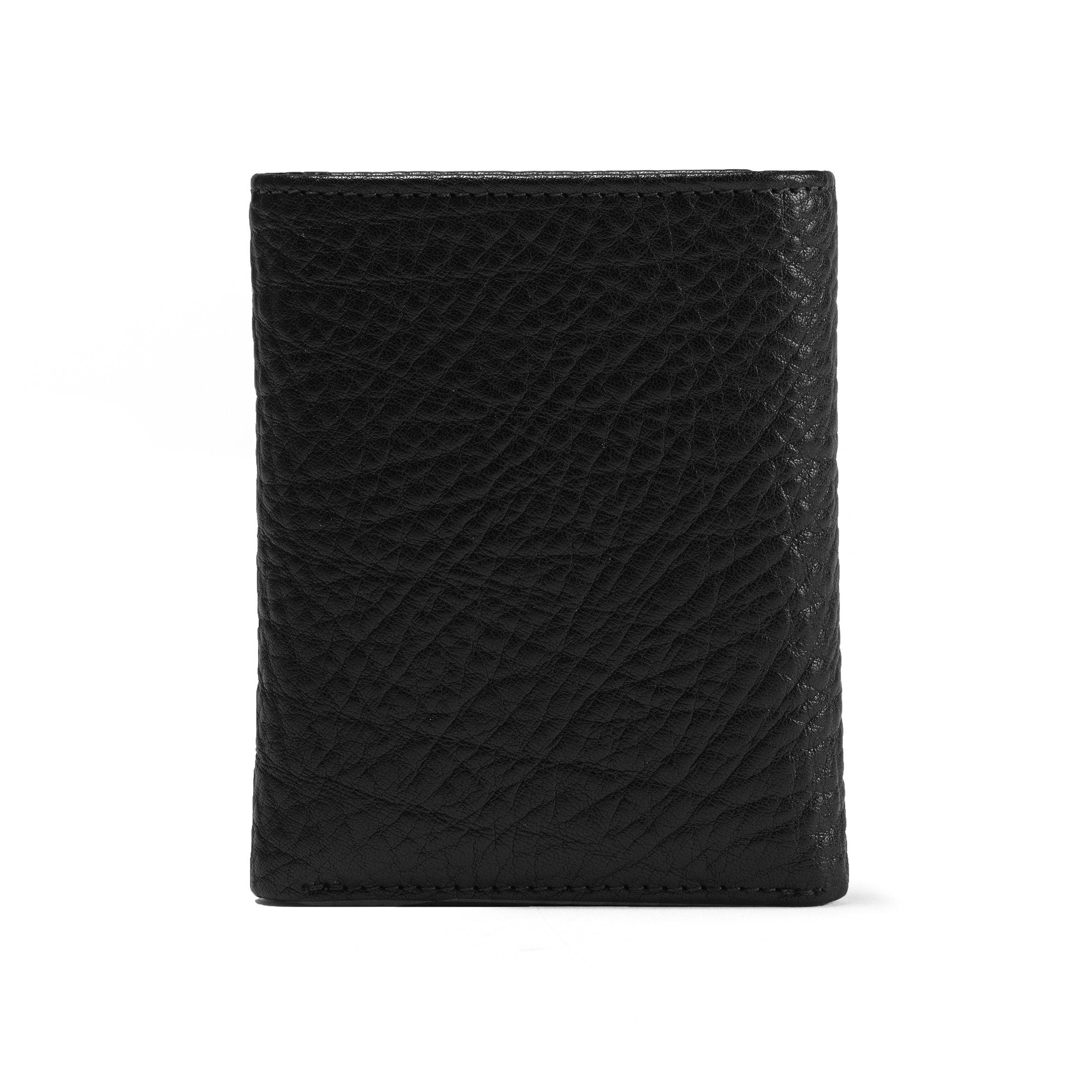 Premium Ebony Trifold Wallet with Card Slots - Stylish & Durable Leather Wallet for Men - Perfect for Everyday Use, Business, and Travel