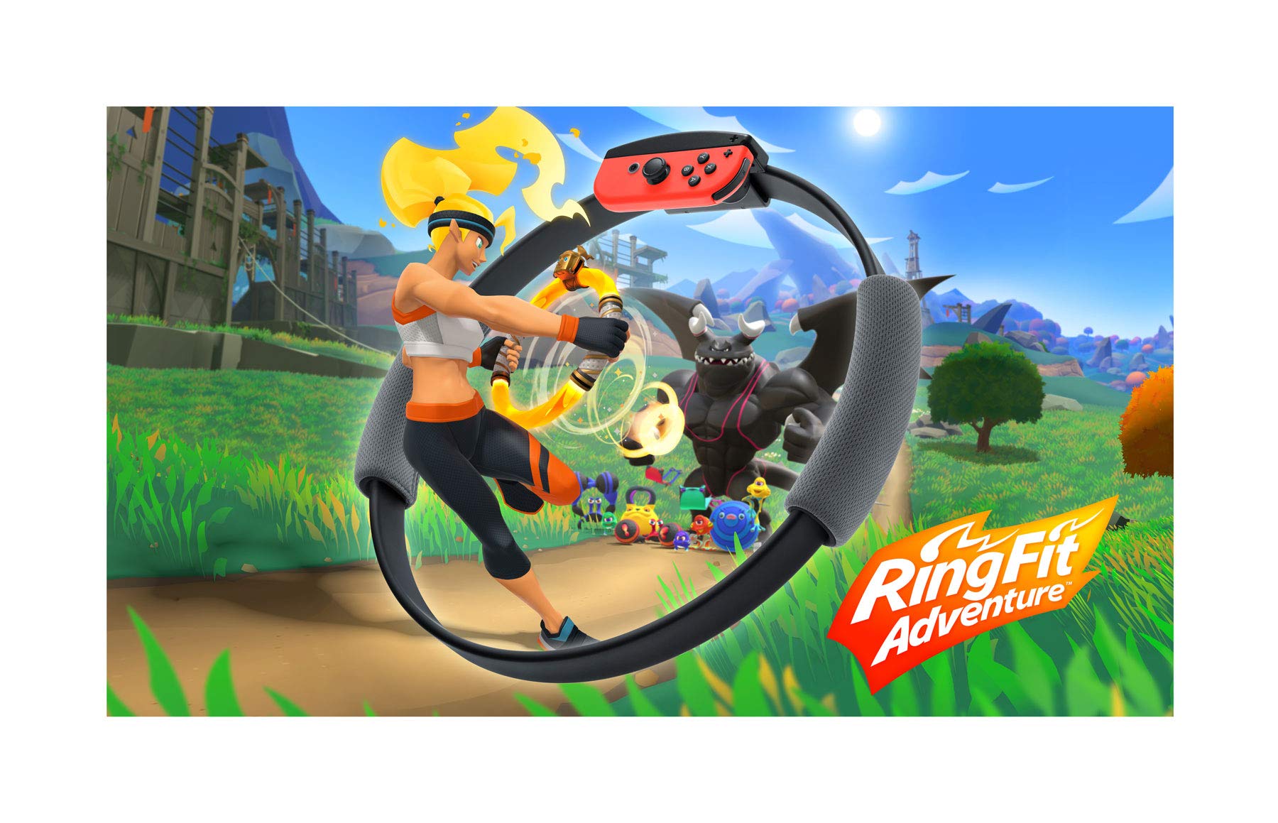Nintendo Switch Ring Fit Adventure - Fitness Game for Home Workouts, Exercise & Weight Loss - Compatible with Nintendo Switch (Black) - Perfect for Indoor Training, Yoga & Cardio