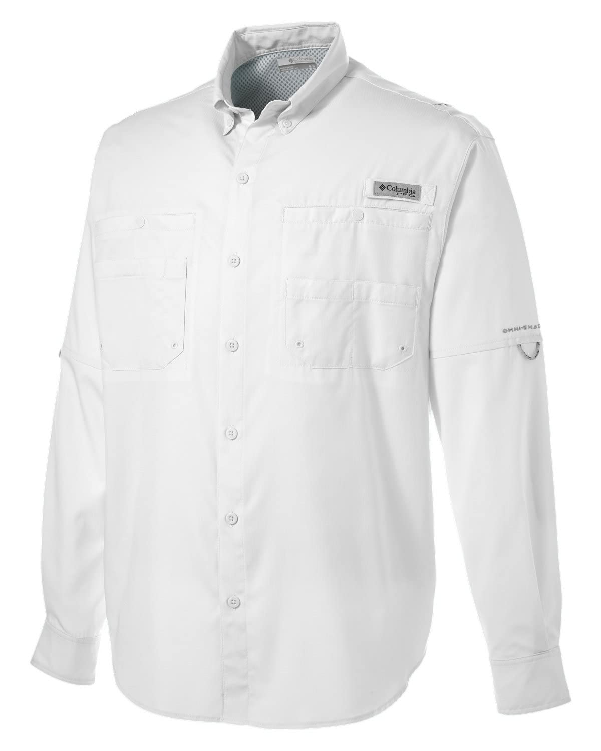 Columbia Men's Button-Down Shirt - White, X-Large US Size - Casual & Office Wear, Perfect for Business Meetings & Weekend Outings