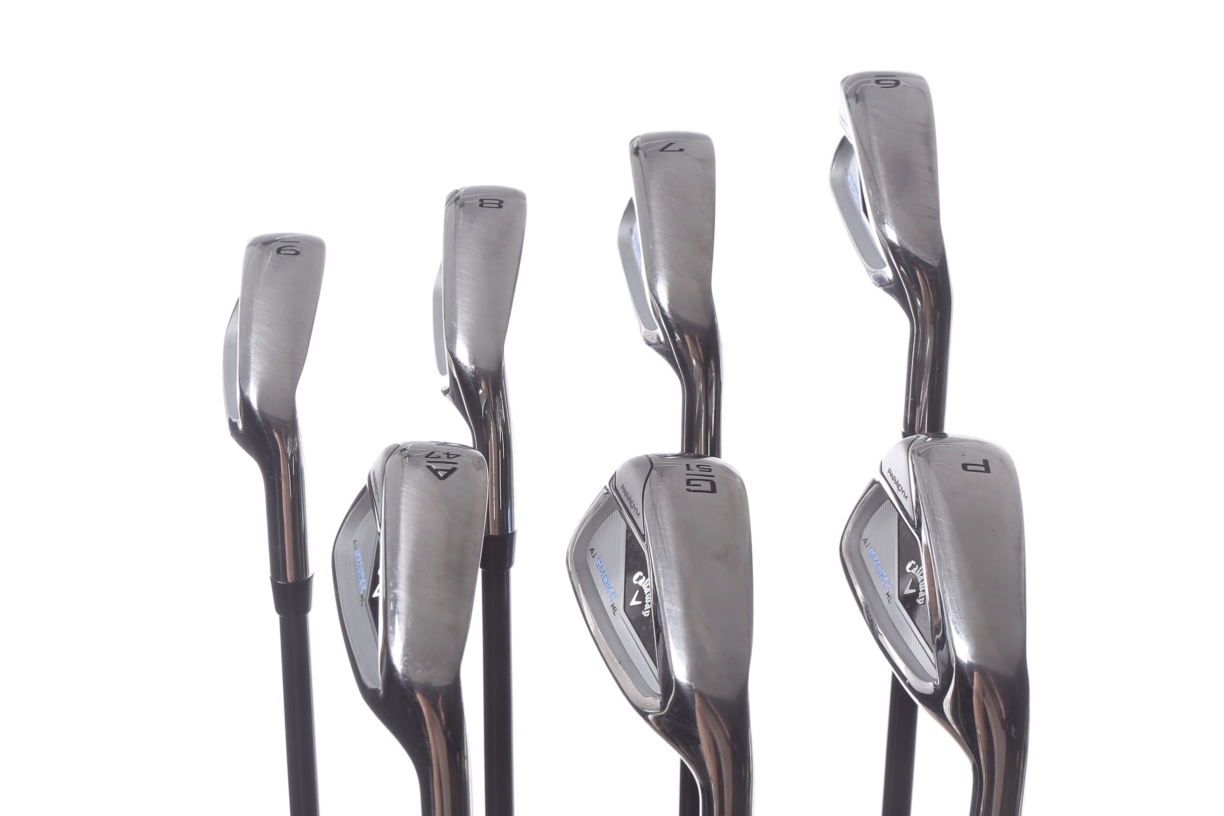 Used Callaway Paradym Ai Smoke HL Iron Set - Right Handed 6-GW Senior Flex Golf Clubs for Men | Perfect for Seniors & High Handicappers on the Course