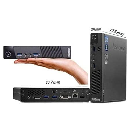 Lenovo ThinkCentre M93P Tiny Mini Desktop PC - Intel Core i5-4590T Quad-Core up to 3.6GHz, 16GB RAM, 256GB SSD, WiFi, Win 10 Pro | Compact Home & Office Computer for Business, Productivity, and Everyday Use