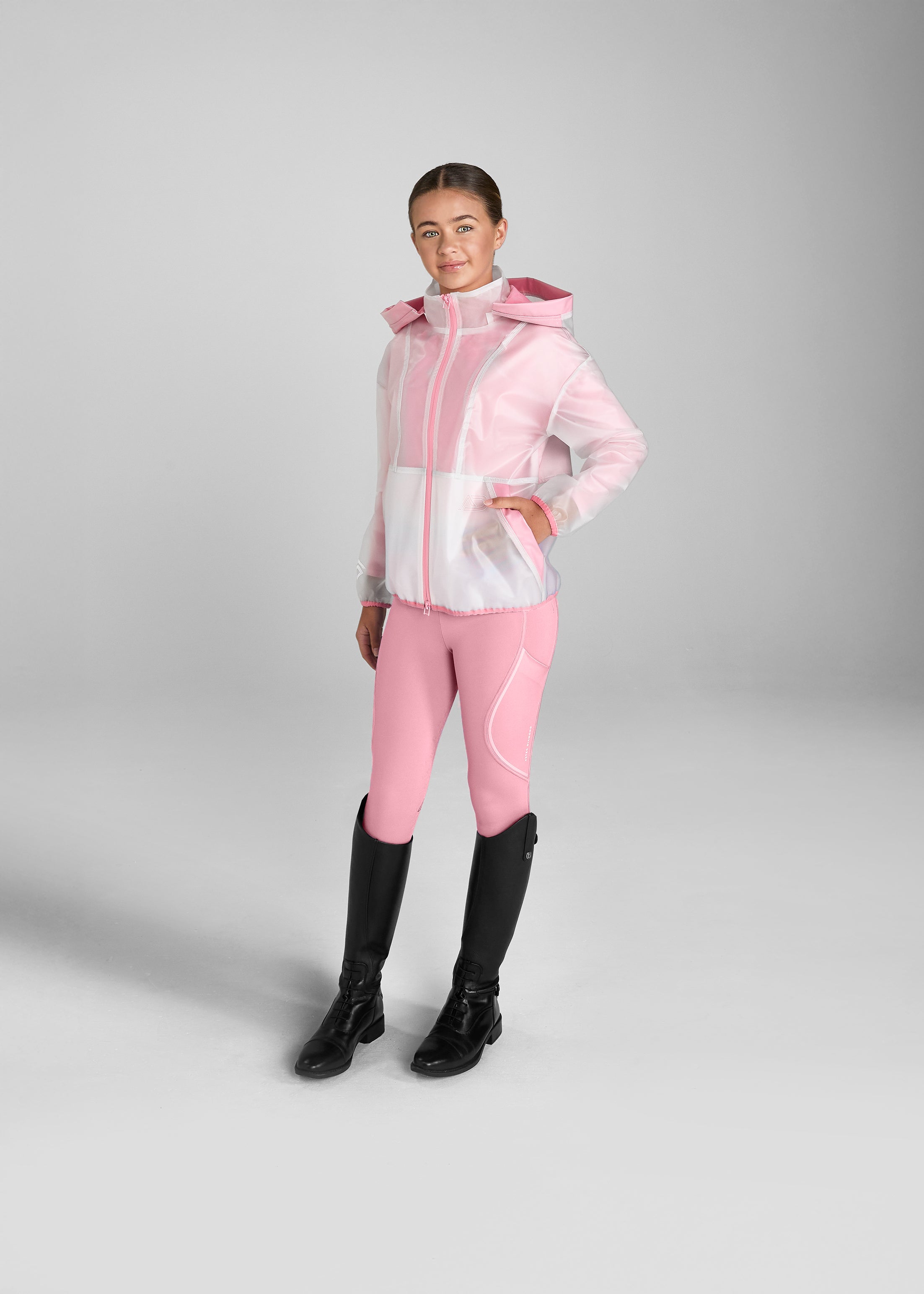 YR Women's Waterproof Pink Coral Rain Jacket - Lightweight Windbreaker for Hiking, Travel & Outdoor Activities