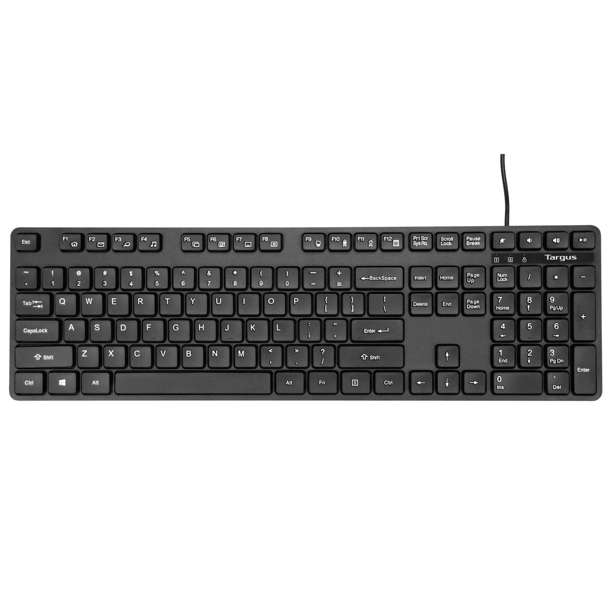 Premium USB Wired Keyboard and Mouse Combo for Office & Business - Ergonomic Desktop Set for PC, Laptop, Computer Workstations - Perfect for Professionals, Home Office & Corporate Environments