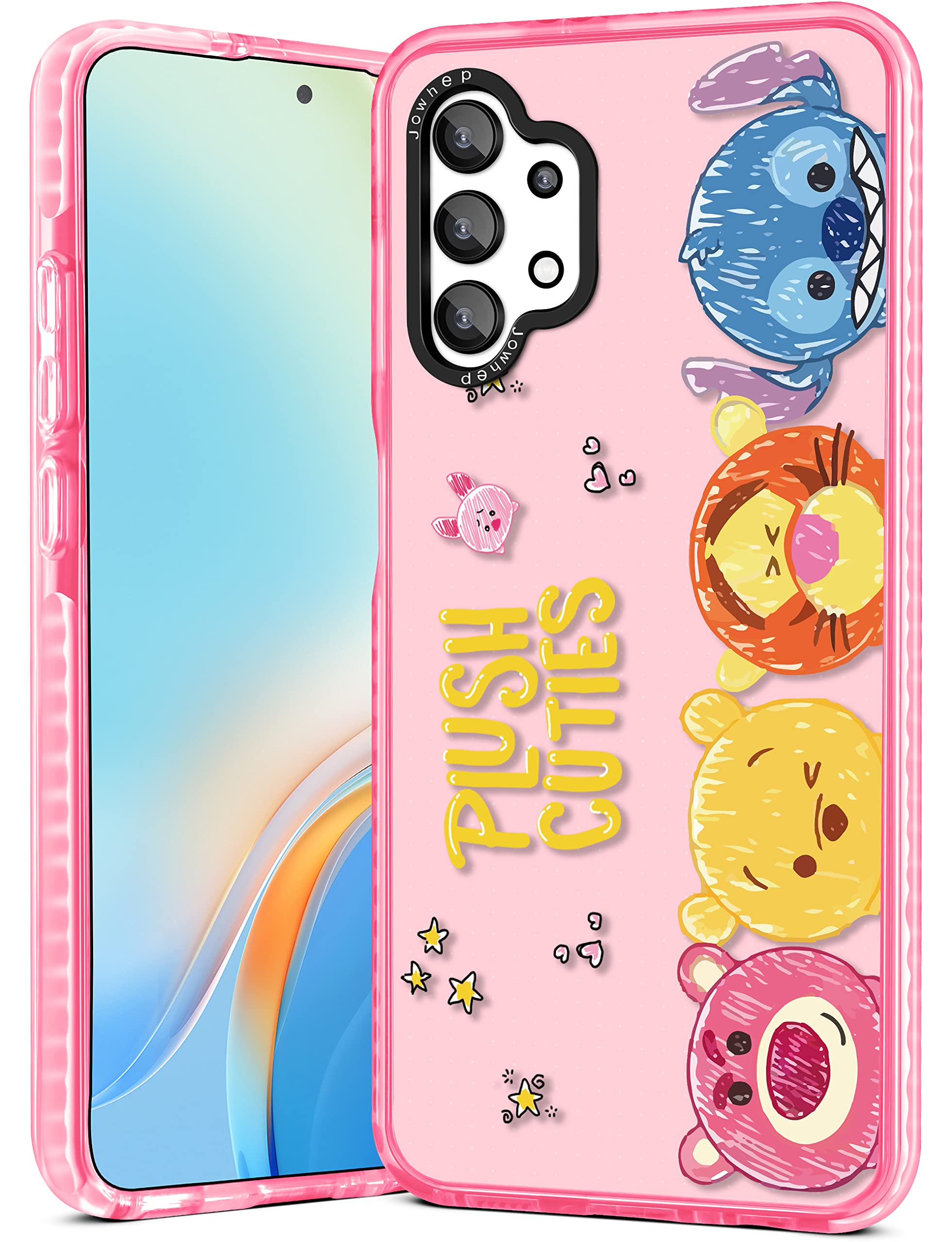Cute Cartoon Character Samsung Galaxy A13 Case - Shockproof Soft TPU Bumper Protective Cover for Girls, Boys, Kids & Women - Fun Kawaii Design for School, Work & Daily Use