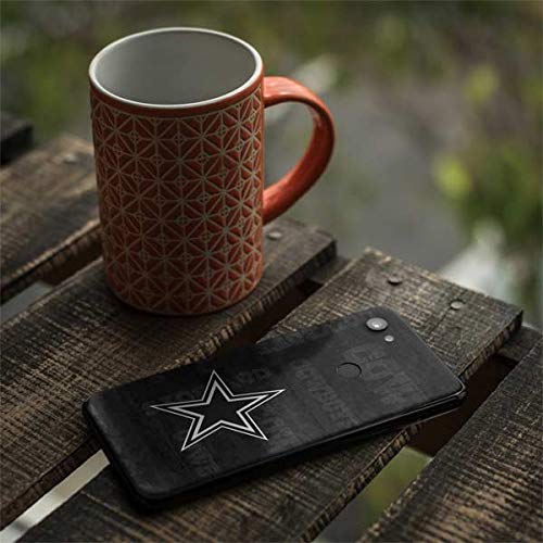 Google Pixel 3a XL Phone Skin - NFL Dallas Cowboys Black & White Design for Sports Fans