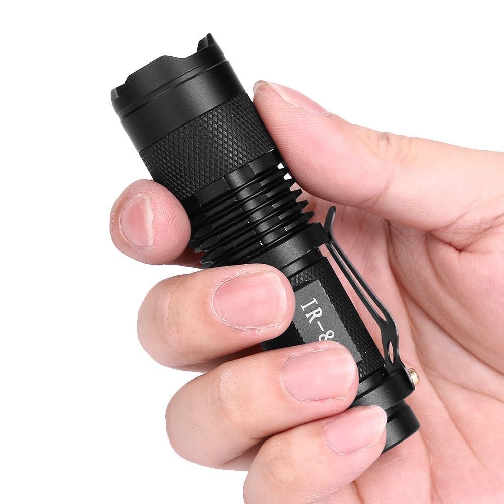 BESTSUN 5W 850nm Adjustable Mini IR Flashlight - Infrared Light Torch for Night Vision, Coyote & Hog Hunting, Security Surveillance (AA Battery Not Included) - Perfect for Wildlife Observation, Night Patrols, and Outdoor Adventures