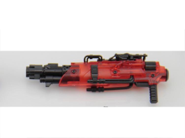 Dr. Wu DW M04D Blaster Toy Gun - Translucent Red & Black Design | Perfect for Nerf Battles, Cosplay, and Collectors | Action Figure Accessory for Kids & Adults