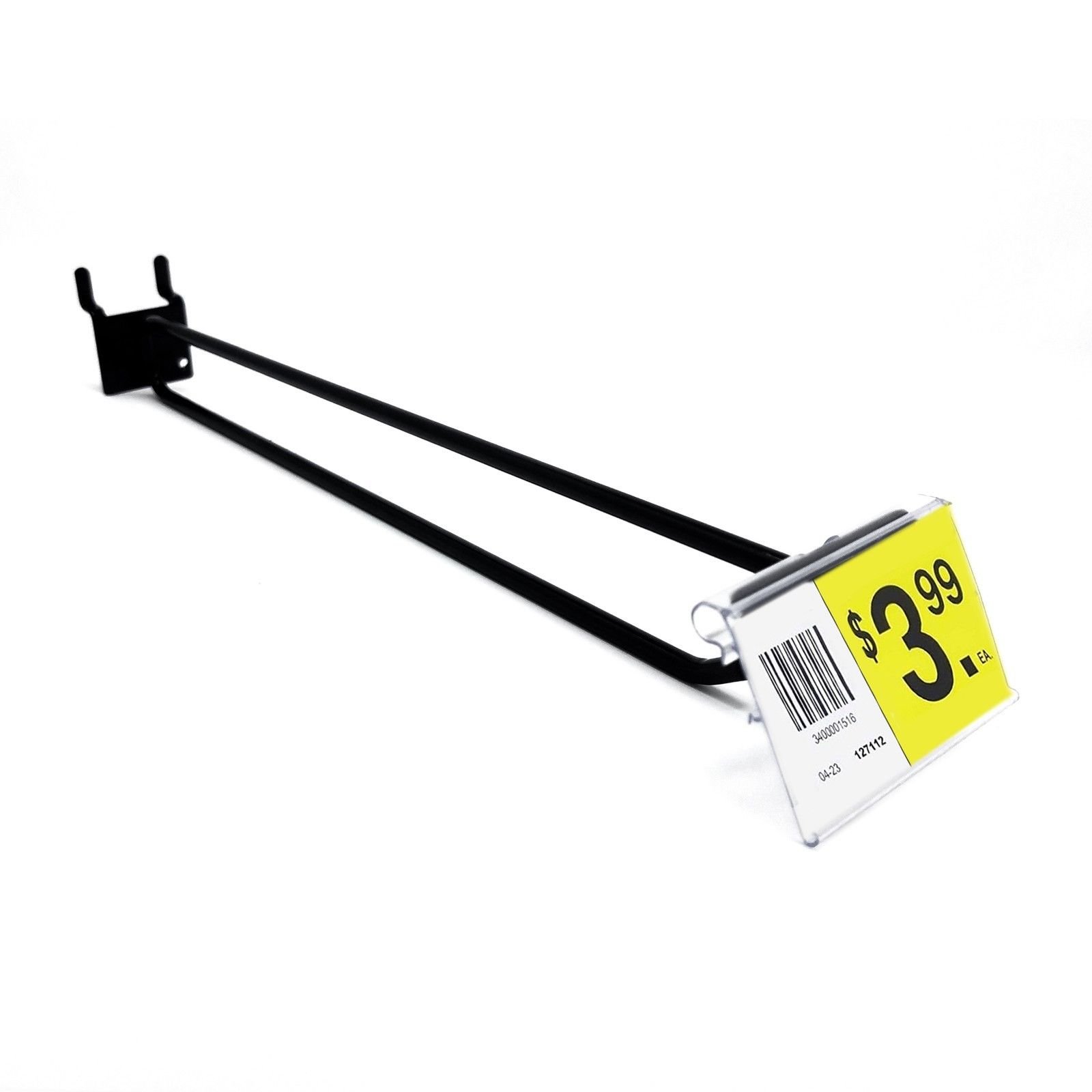 STORE FIXTURES DIRECT Black Pegboard Scanner Hooks - 50 Pack with 2