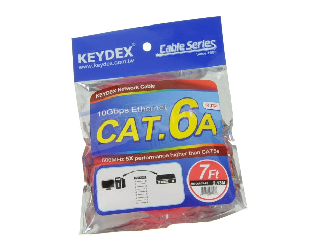 Premium Cat6 Ethernet Cable 7ft - High-Speed RJ45 Patch Cord, Red - Ideal for Home Office, Gaming & Network Setup