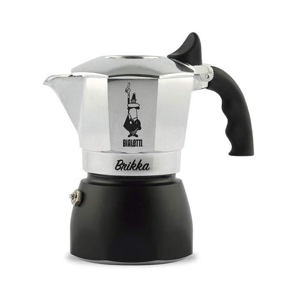 Bialetti Brikka Moka Pot Stovetop Espresso Maker - 2 Cup Italian Coffee Maker for Home & Office Use | Perfect for Espresso Lovers & Gift Giving