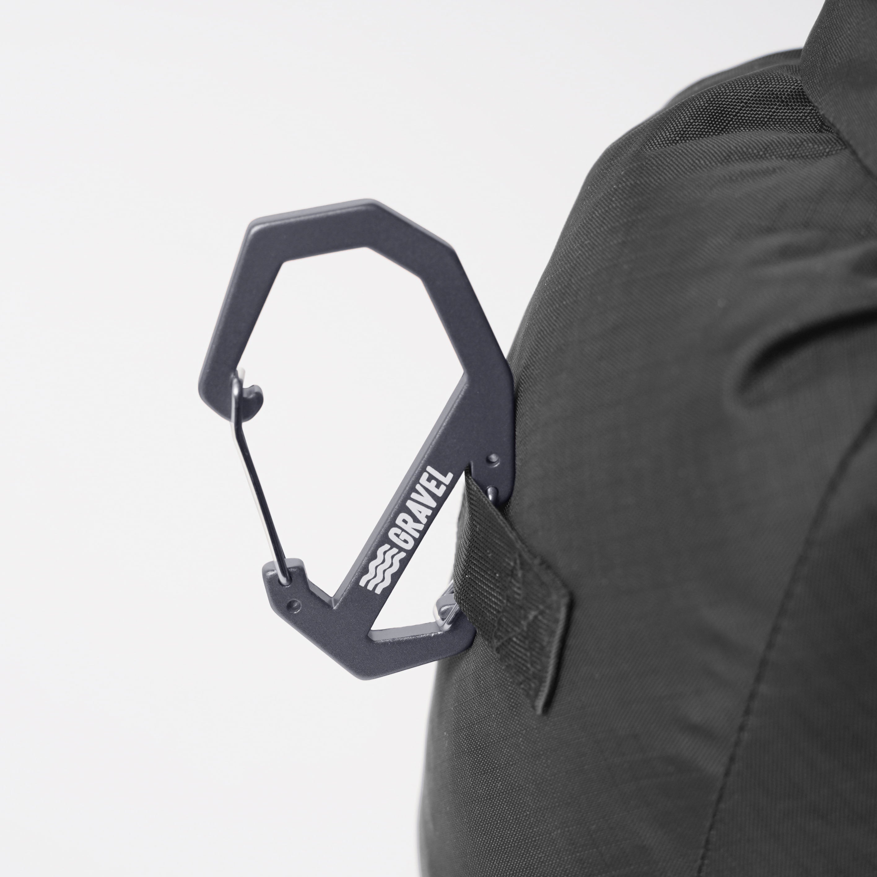 Premium Double Gated Carabiner Clip - Heavy Duty Locking Carabiner for Climbing, Hiking & Outdoor Gear - Gray - Perfect for Rock Climbing, Camping & Keychains