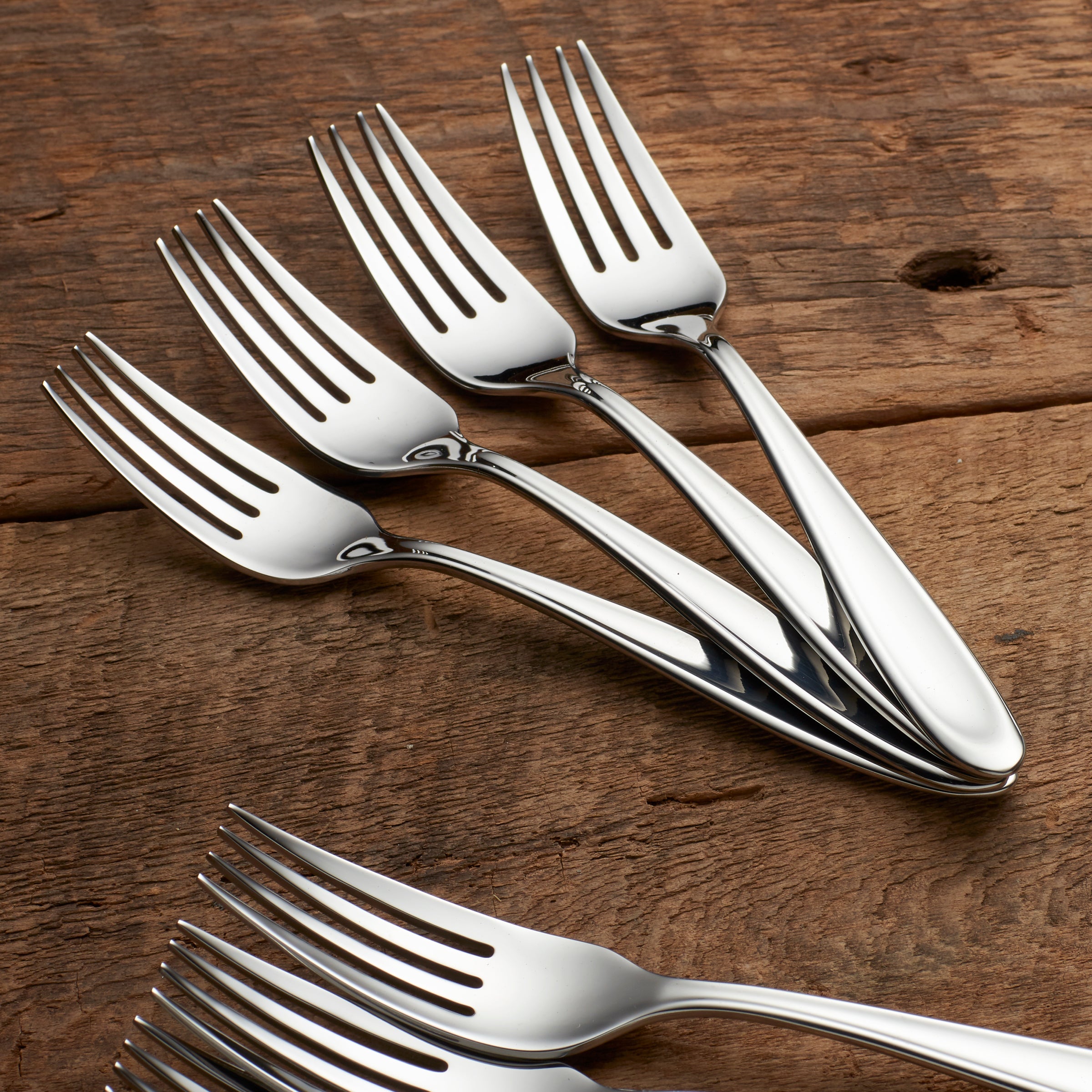 Premium Cantera Dinner Fork Set of 4 - High-Quality Stainless Steel Flatware for Formal Dining, Parties & Everyday Use