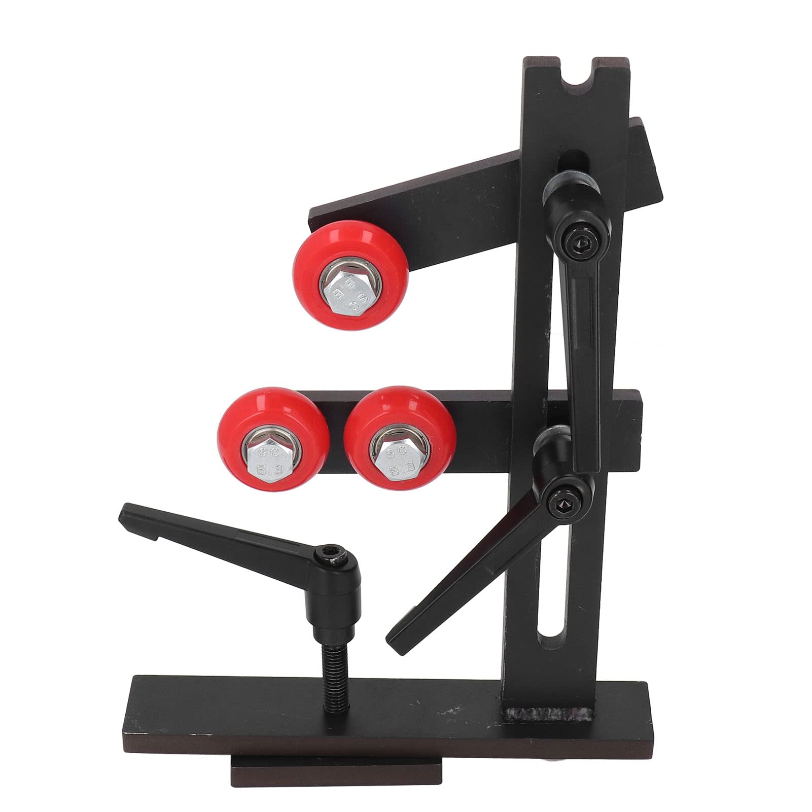 Cast Iron Woodworking Lathe Steady Rest - Heavy Duty Metal Support for Long Shaft Workpieces | Perfect for Wood Turning, Furniture Making & DIY Projects
