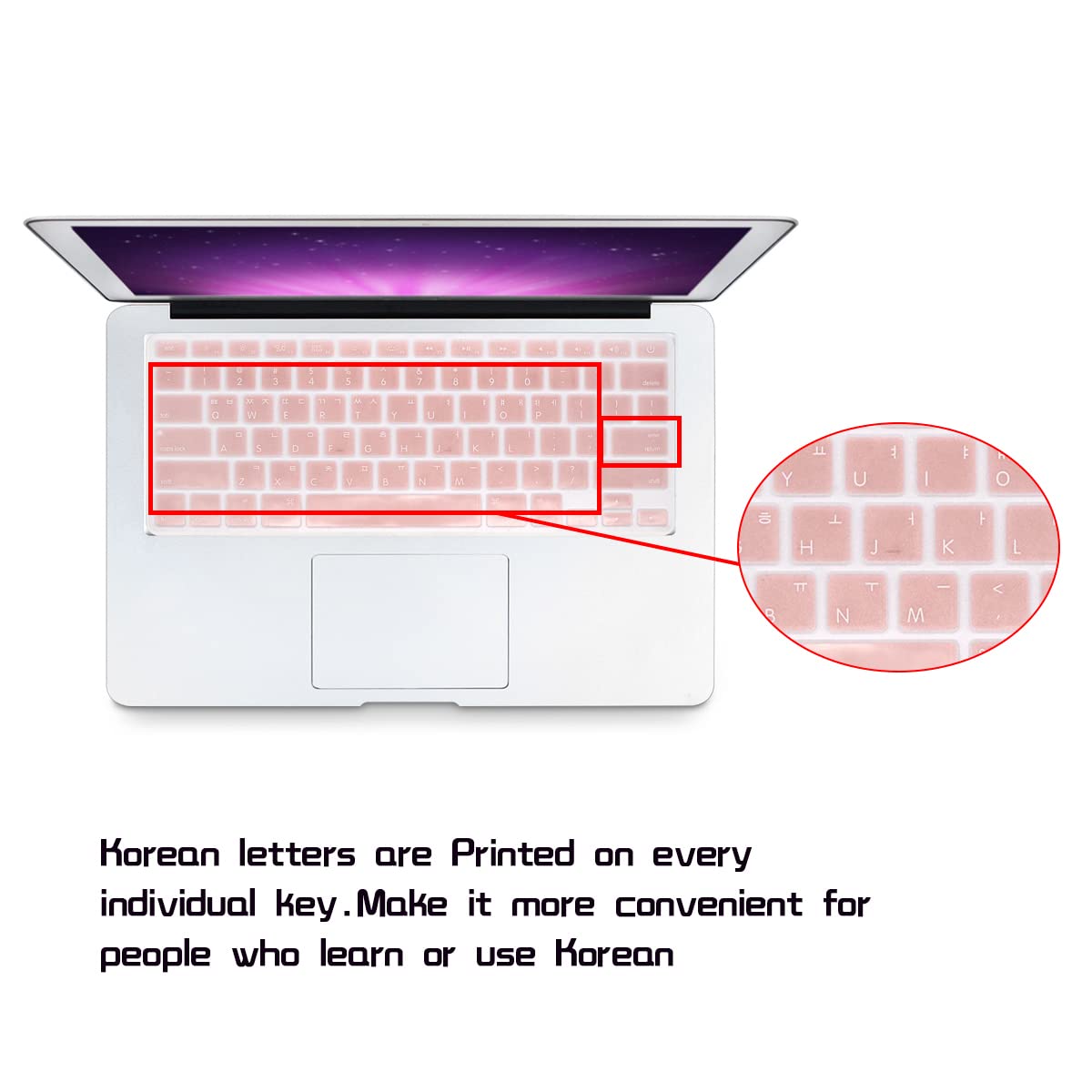 HRH Korean Silicone Keyboard Cover Skin for MacBook Air 13