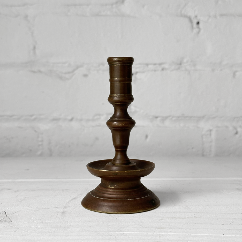 Vintage Small Brass Candlestick Holder - Elegant Home Decor for Dining Table, Mantel, or Wedding Centerpiece