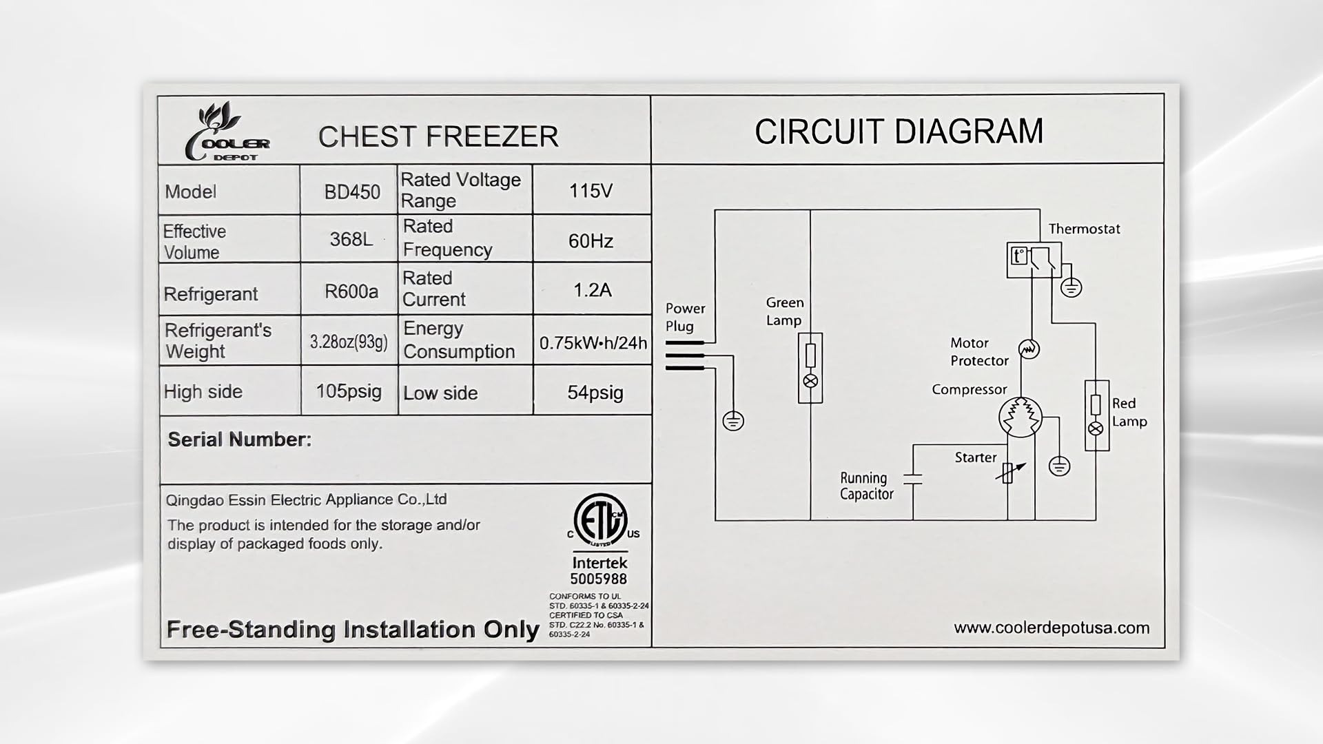 13 Cu.ft Commercial Chest Freezer - NSF Certified Restaurant Freezer, 50 Inch White Flat Top with Storage Baskets (Model BD450) - Perfect for Restaurants, Catering, and Food Storage Businesses