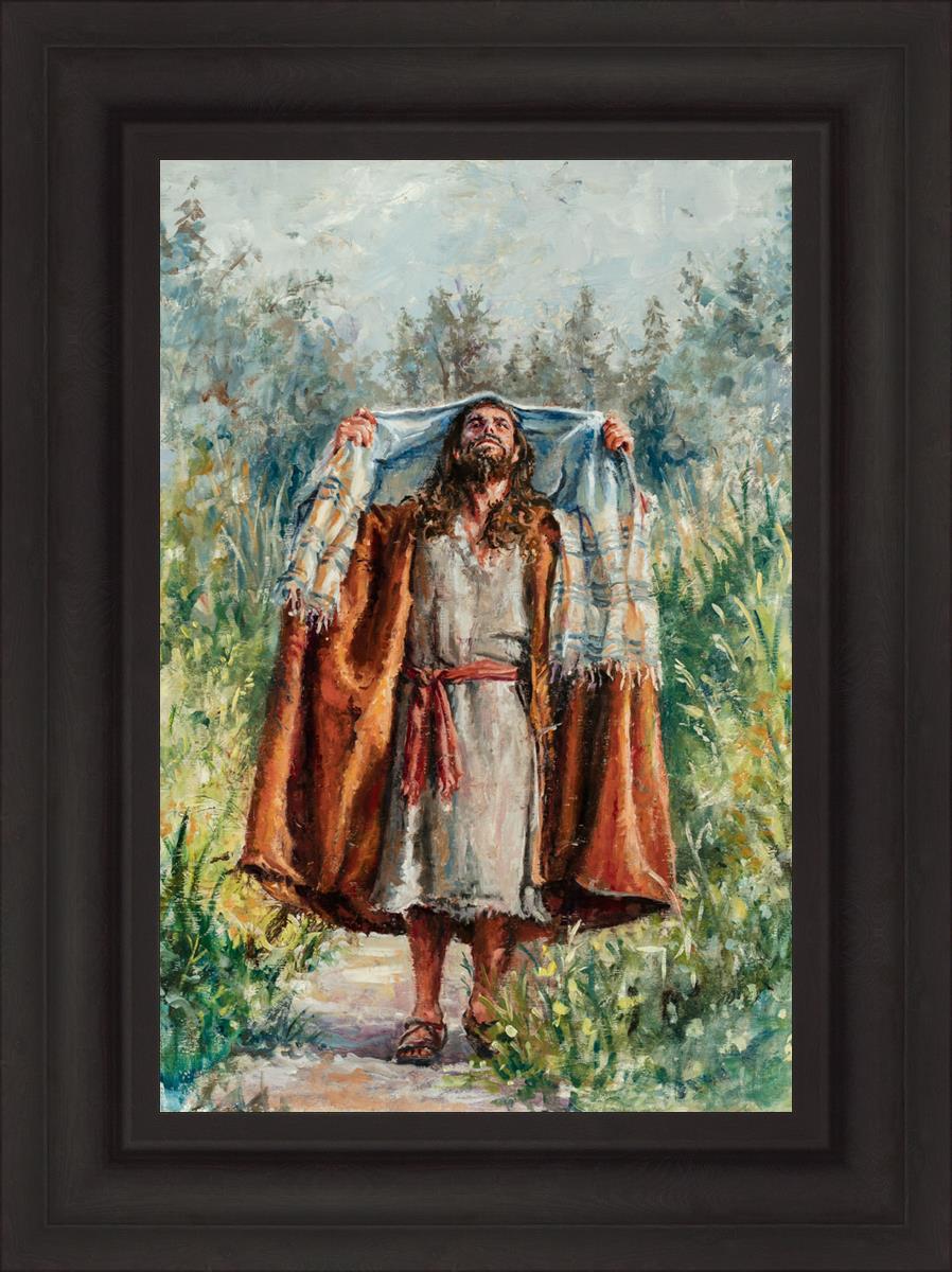 Jesus in the Wilderness - Religious Wall Art for Home & Church Decor - Inspirational Christian Gift for Prayer & Meditation Spaces