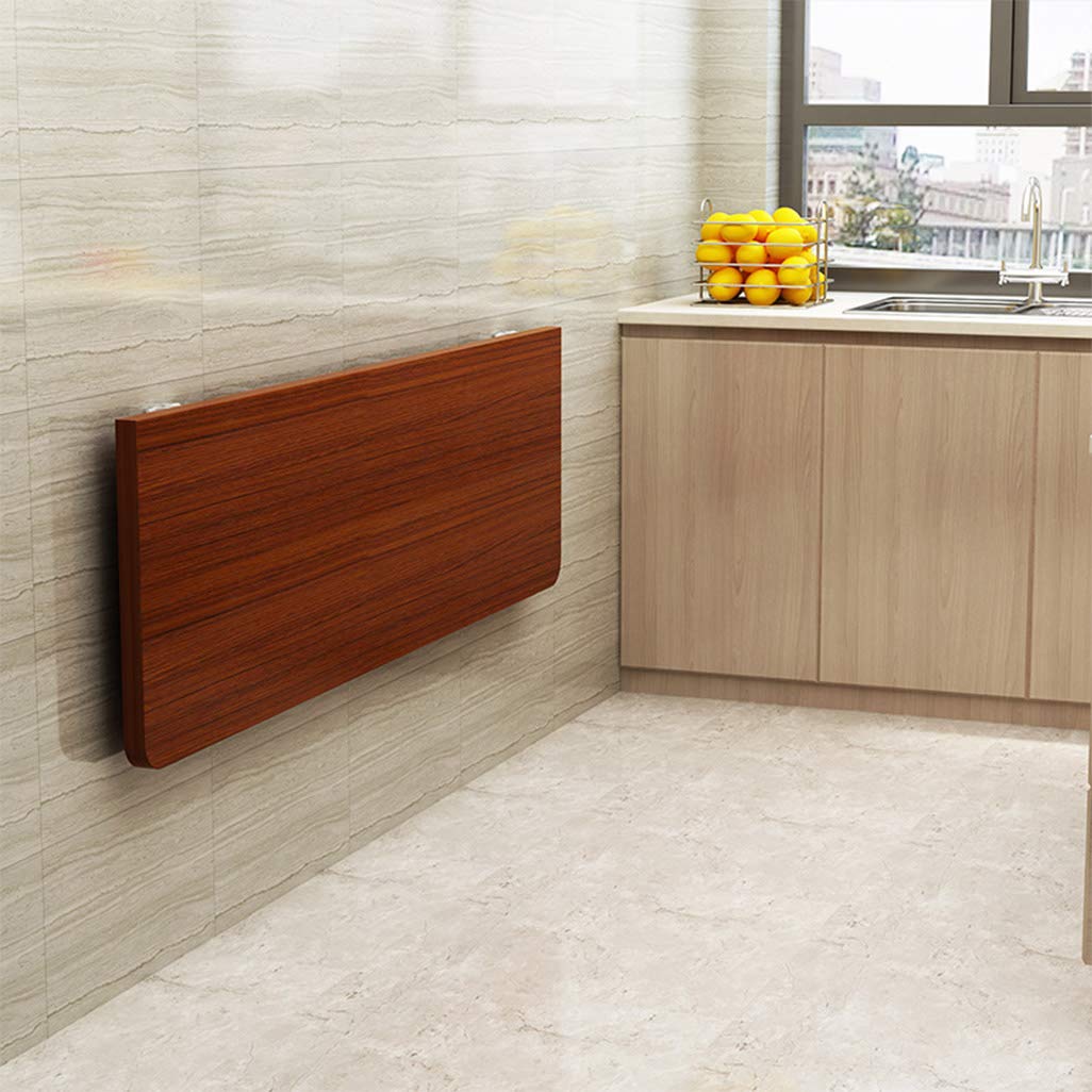 Space-Saving Folding Wall-Mounted Drop-Leaf Table - Heavy Duty Kitchen Dining Desk for Small Apartments | Perfect as Computer Desk, Breakfast Nook & Home Office Workstation