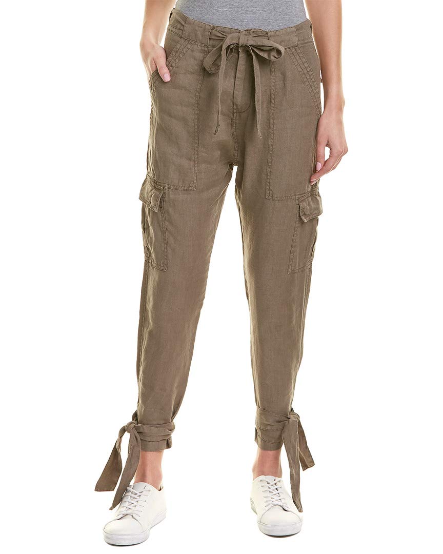Joie Women's Erlette Linen Cargo Pants - Comfortable Casual Trousers with Multiple Pockets for Outdoor, Travel & Everyday Wear