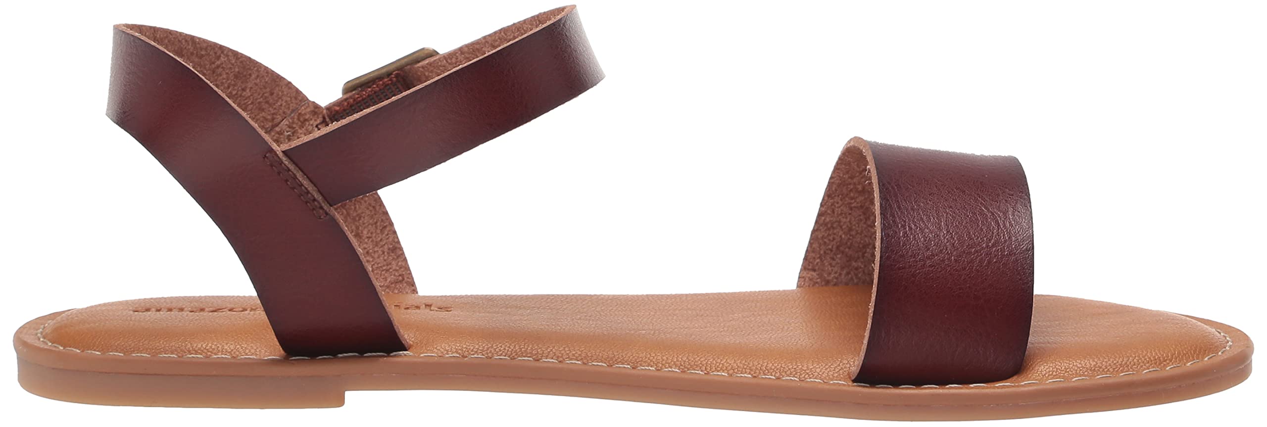 Amazon Essentials Women's Two Strap Buckle Sandals - Comfortable Casual Summer Shoes for Beach, Walking & Outdoor Activities
