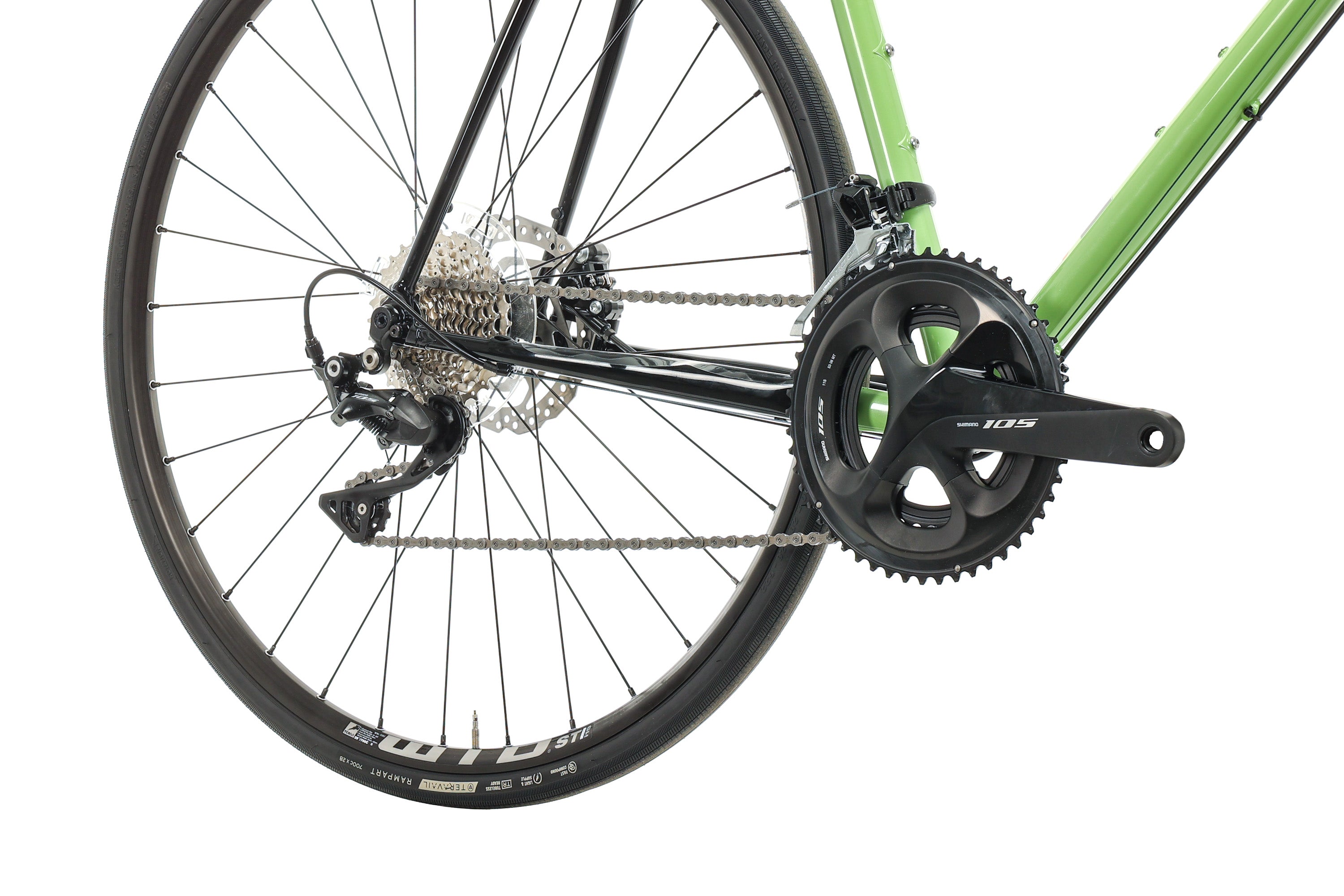 All City Zig Zag 105 Road Bike 2023 - 61cm Lightweight Aluminum Frame with Shimano 105 Groupset - Perfect for Commuting, Fitness Riding & Long-Distance Cycling
