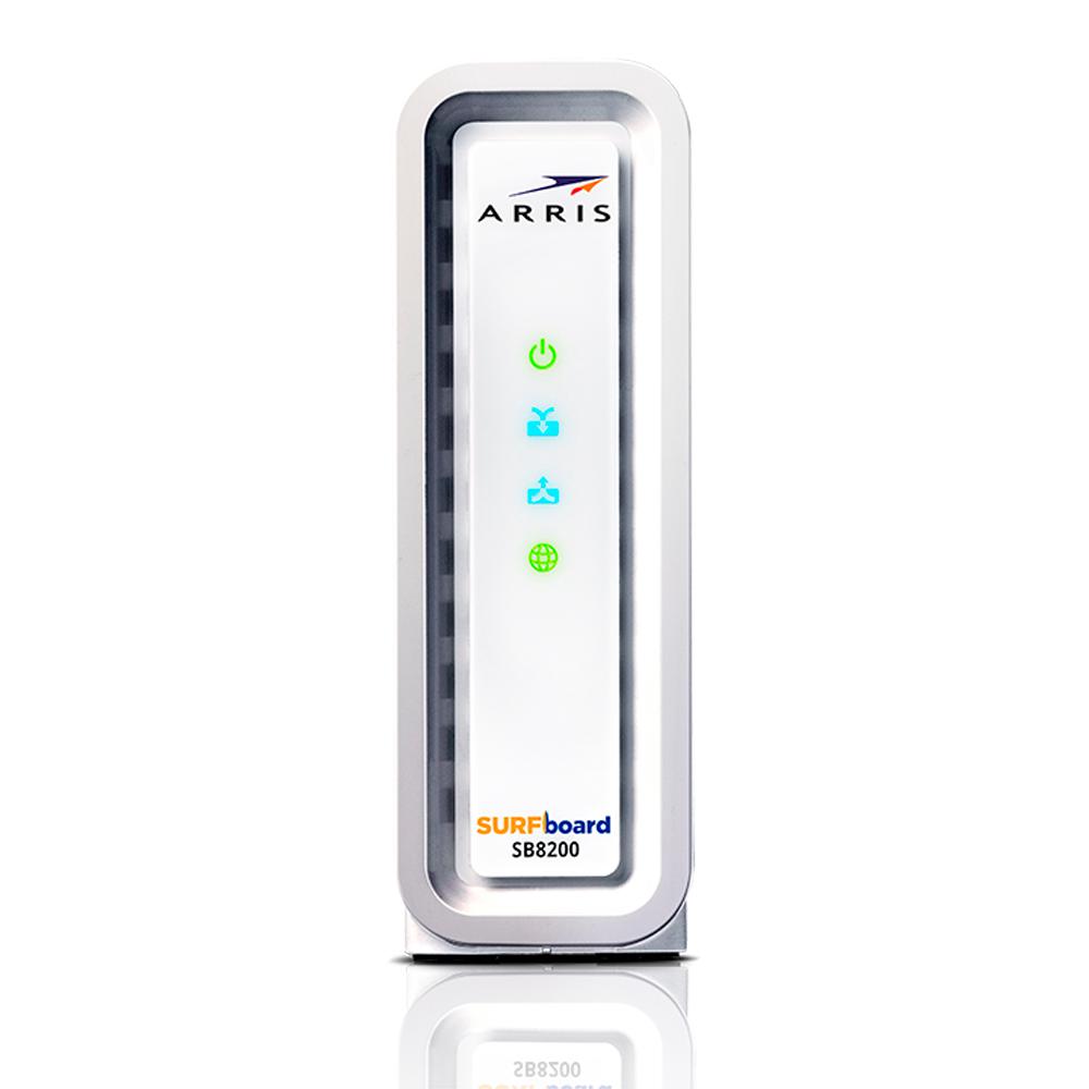 ARRIS SB8200 SURFboard DOCSIS 3.1 Gigabit Cable Modem - White | High-Speed Internet for Gaming, Streaming & Home Office | Compatible with Xfinity, Spectrum & Cox