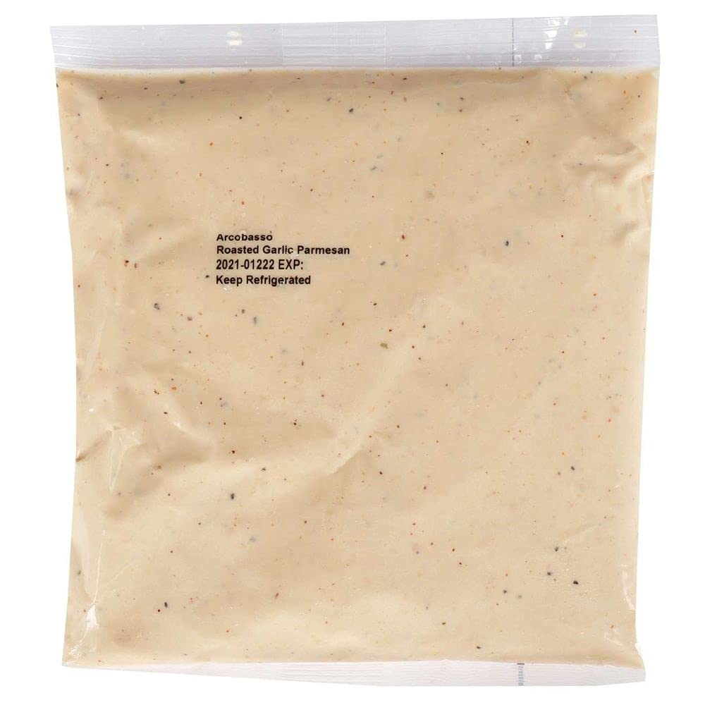Arcobasso Roasted Garlic Parmesan Sauce - 12oz (Pack of 16) | Gourmet Pasta Sauce for Italian Dishes, Pizza Topping & Cooking