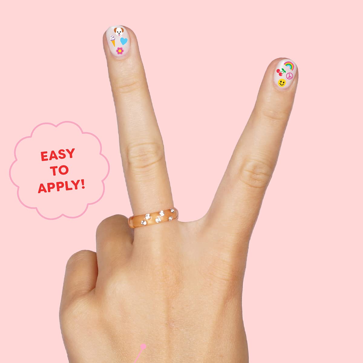Fetti Kids Nail Stickers - 816 Decals for Girls | Birthday Party Favors, DIY Nail Art, Home Activity Kit, Cute Nail Transfers (Groovy, Princess, Girl Power Designs) - Perfect for Easter Basket Stuffers, Sleepovers & Girls' Night Out