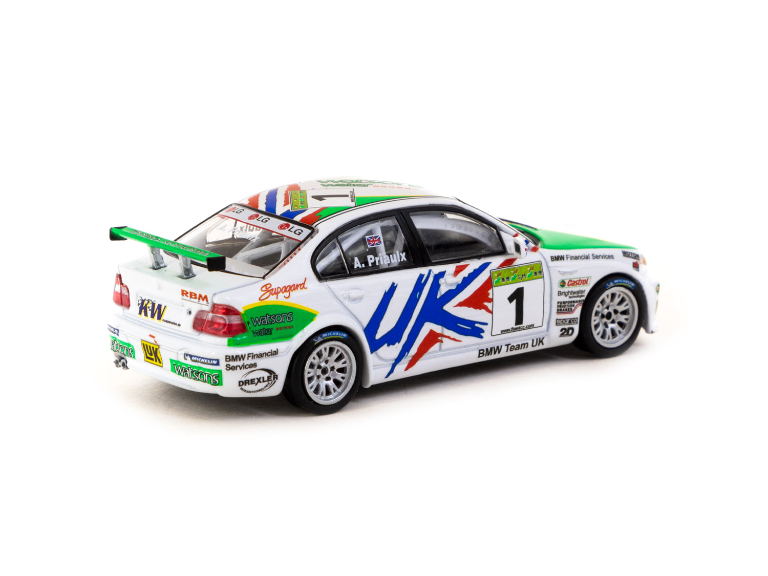 1/64 Scale BMW 320i FIA WTCC Macau Guia Race 2005 #1 Diecast Model Car - Collectible Racing Vehicle for Display & Gift Giving