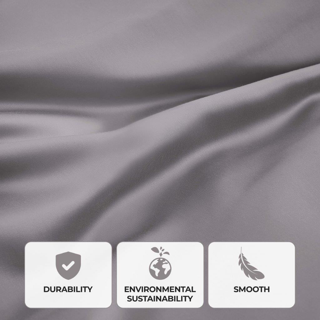 300 Thread Count Modal From Beechwood Extra Deep Pocket Sheet Set - Ultra Soft & Breathable Bedding for Queen/King Size Mattresses - Perfect for Luxury Hotels, Guest Rooms & Master Bedrooms