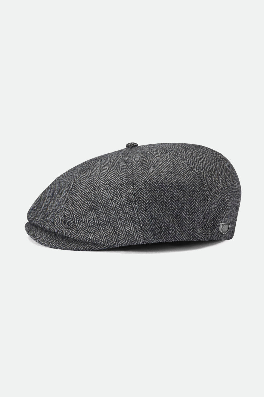 Stylish Brood Newsboy Cap in Grey & Black - Vintage Flat Cap for Men & Women - Perfect for Casual Outfits, Outdoor Adventures & Fashion Statements