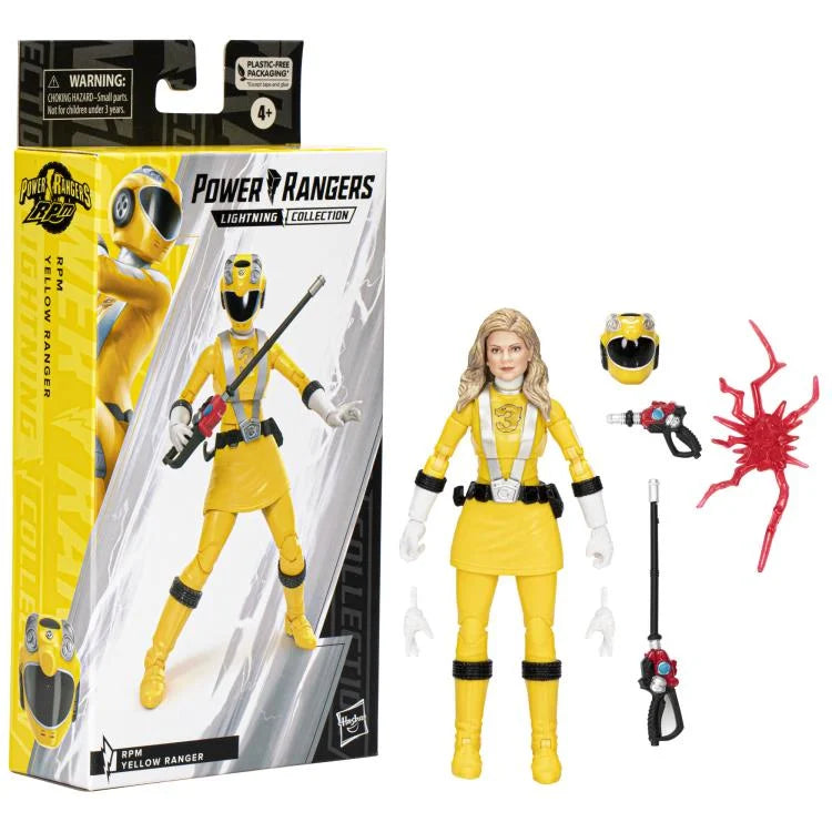 Power Rangers RPM Lightning Collection Yellow Ranger Action Figure – Collectible Toy for Fans, Kids & Adults | Perfect for Display, Play & Gifting