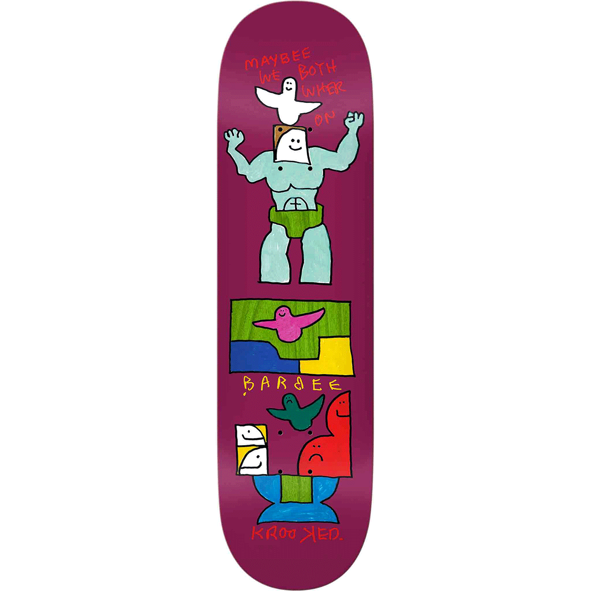Krooked Barbie Skateboard Deck 8.75