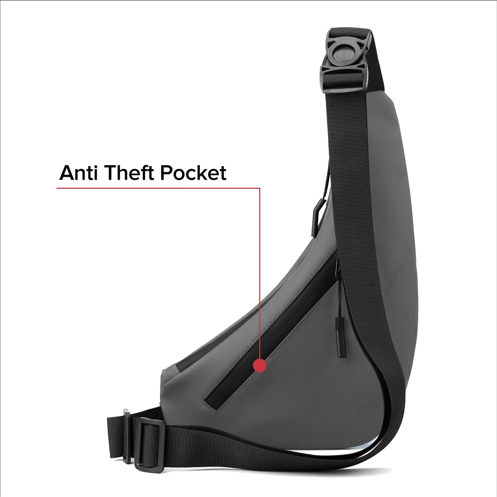 MAYMOONER Anti-Theft Sling Bag for Men & Women - Lightweight Chest Backpack for Hiking, Biking & Travel