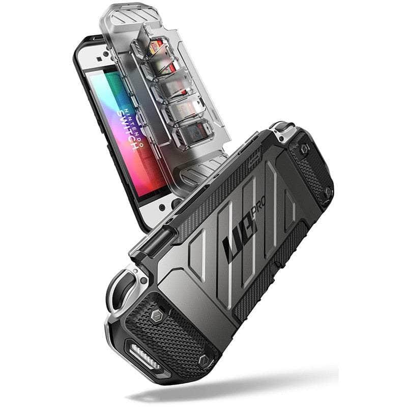 Nintendo Switch OLED 2021 Protective Case - Shockproof Durable Hard Shell Cover with Screen Protector for Gaming Console - Perfect for Travel, Outdoor & Home Use