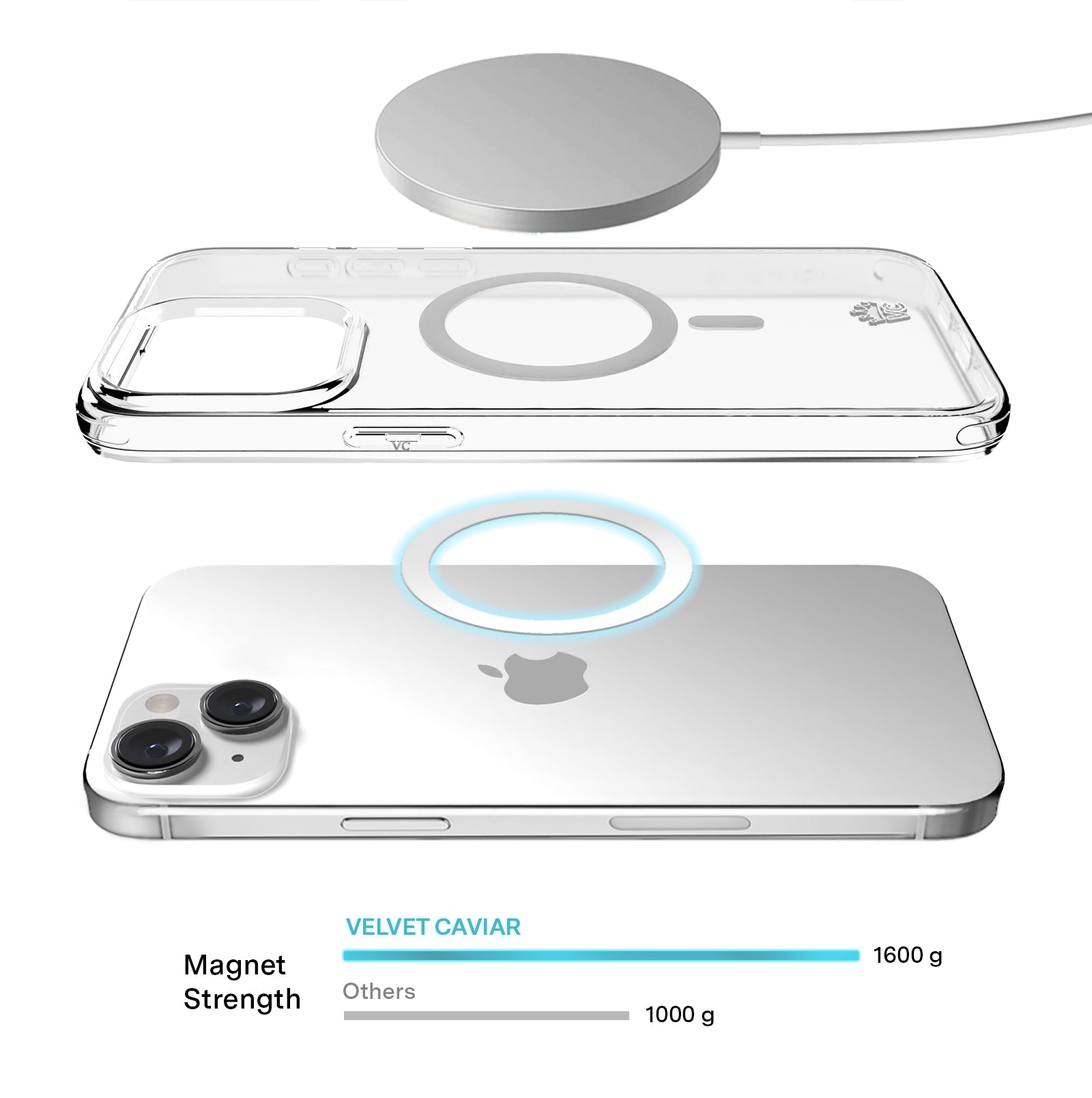 Ultra Clear MagSafe iPhone Case - Compatible with iPhone 14/13/12 Series - Slim Protective Cover with Magnetic Alignment for Wireless Charging - Perfect for Everyday Use, Travel & Work