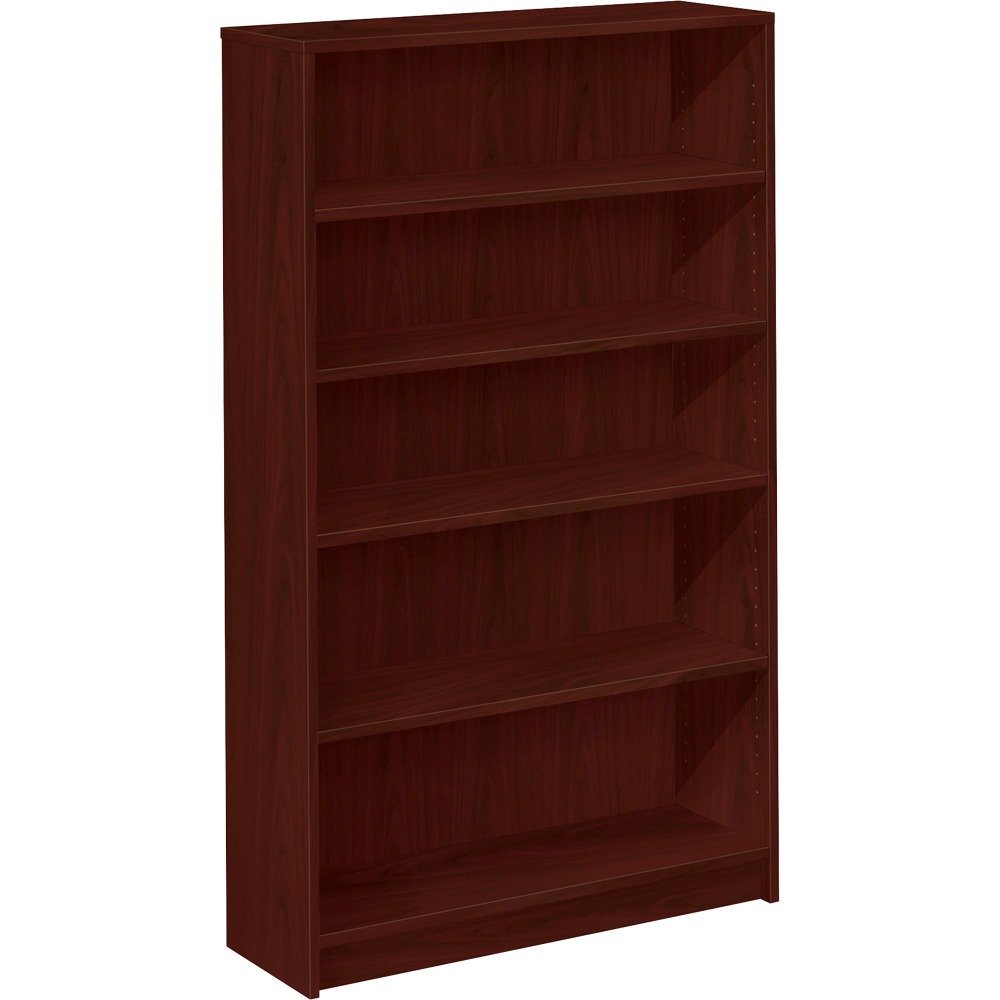 HON 1875 1870 Series 5-Shelf Bookcase - Sturdy Wooden Bookshelf for Home Office, Living Room & Library Organization