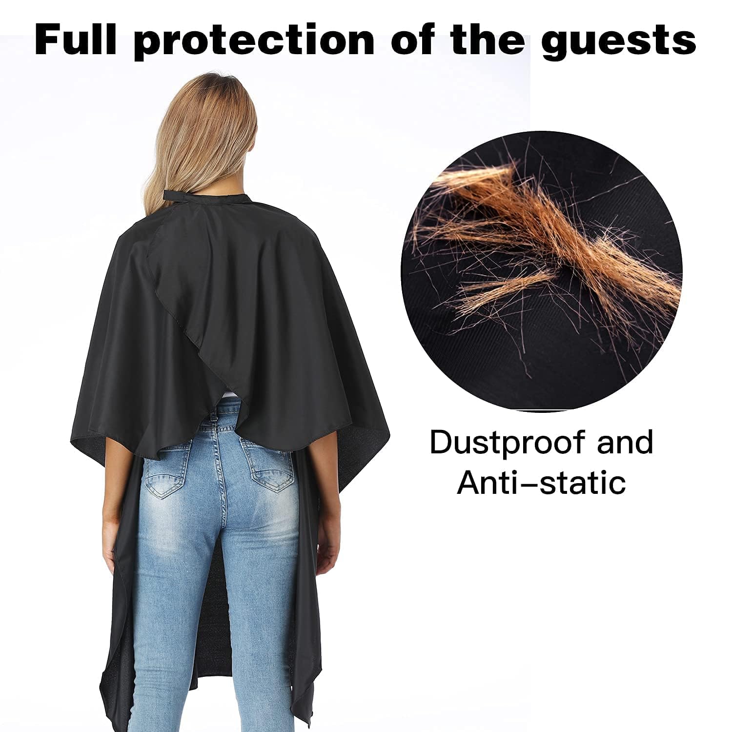 SIYAA Waterproof Barber Hair Cutting Cape - Salon Hairdressing Apron for Men, Women & Kids (Pack of 1) | Professional Haircut, Styling & Grooming Essential
