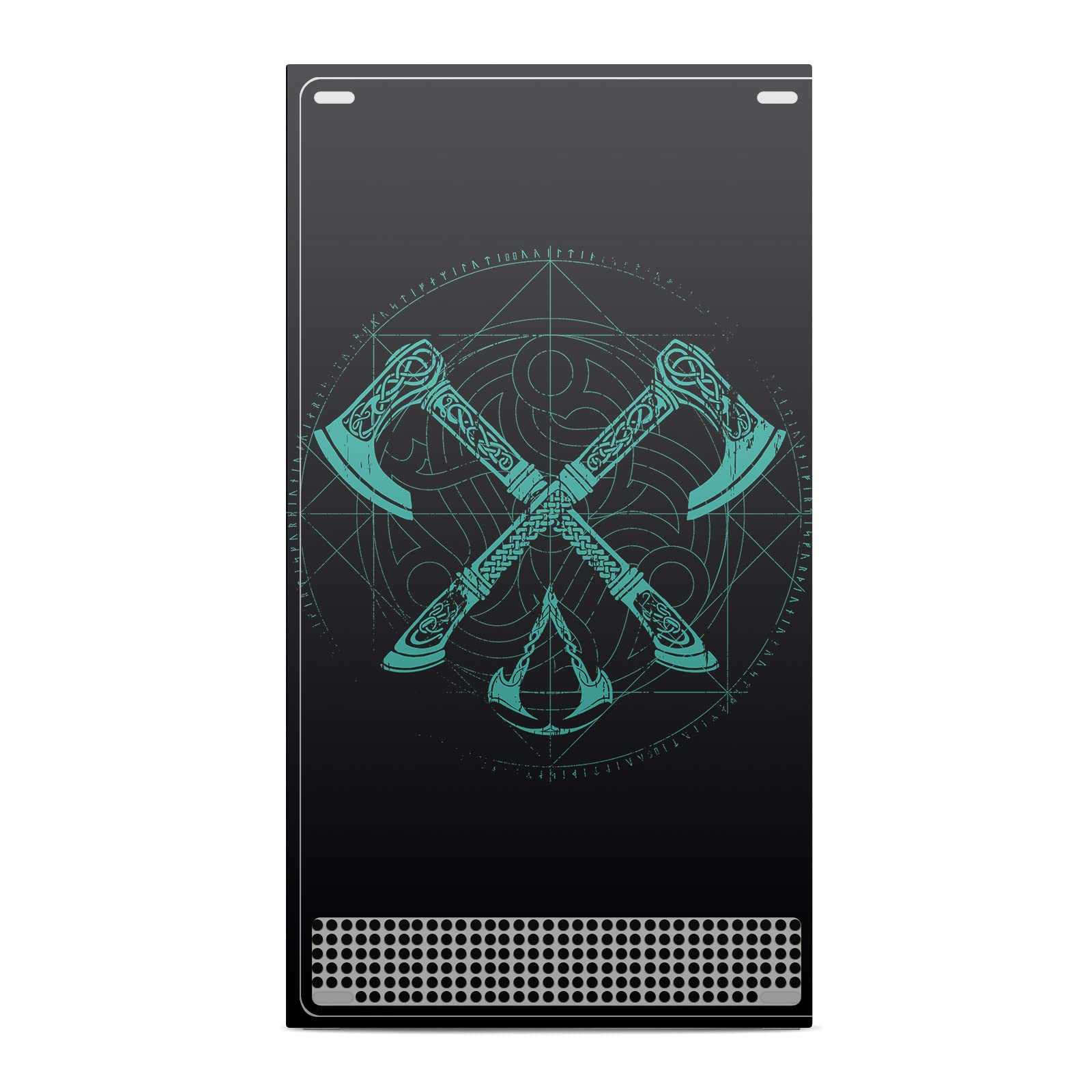 Officially Licensed Assassin's Creed Valhalla Dual Axes Vinyl Sticker Decal - Compatible with Xbox Series S Console & Controller Bundle - Gaming Skin for Enhanced Protection & Style - Perfect for Gamers and Collectors