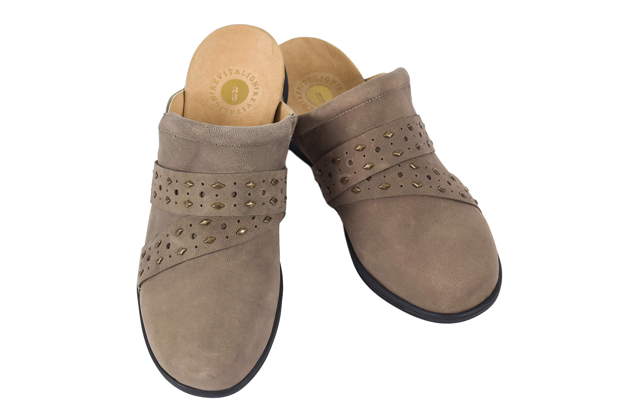 REVITALIGN Women's Comfort Slip-On Clogs - Arch Support & Cushioned Footbed for Nurses, Teachers & Healthcare Workers - Perfect for Work, Home & Outdoor Errands